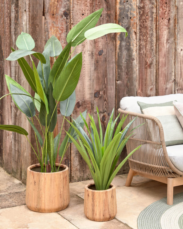 Planta artificial Yucca con maceta negro 80 cm