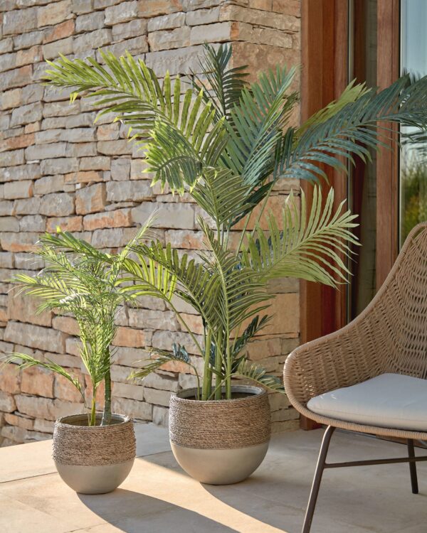 Planta artificial Palmera con maceta negro 70 cm