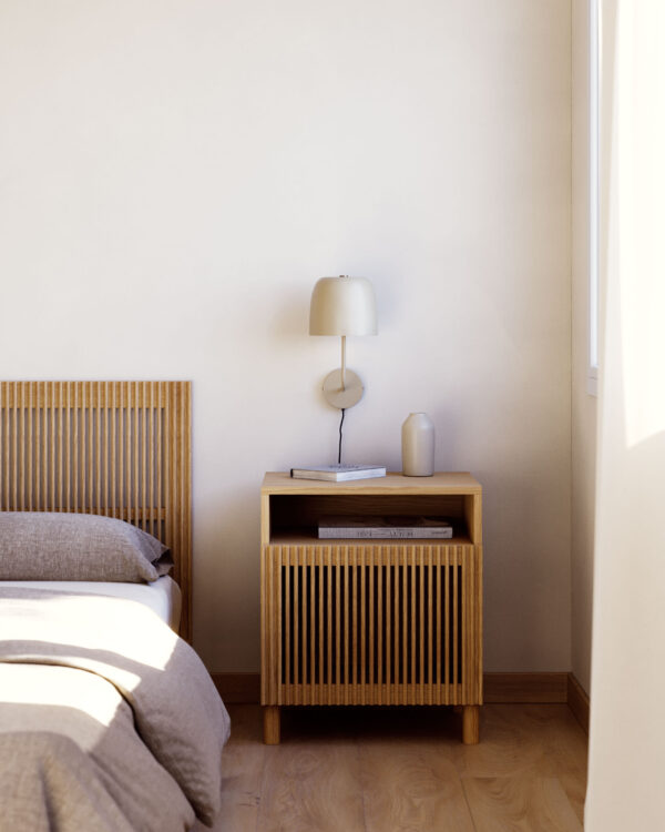 Aplique Alish de metal con acabado pintado beige