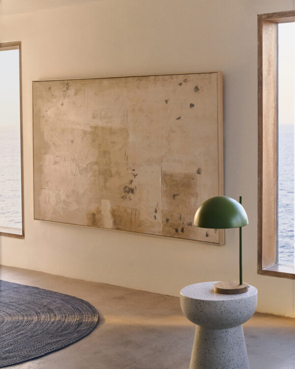 Cuadro abstracto Silpa beige oscuro 200 x 120 cm