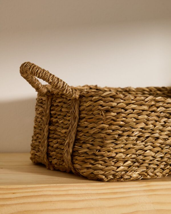 Set Milly de 2 cestas de fibras naturales 32 x 20 cm / 34 x 24 cm