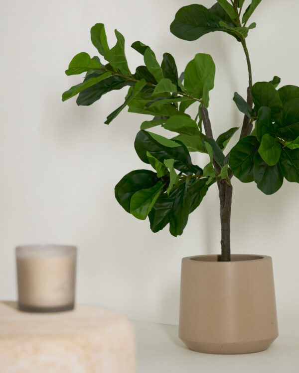 Planta artificial Ficus con maceta negro 150 cm