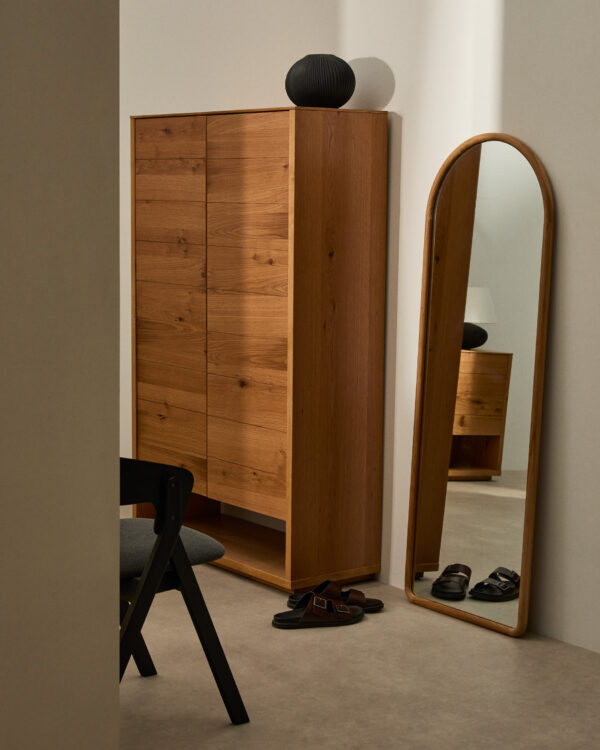 Espejo Milsa de madera de teca 55 x 155 cm FSC 100%