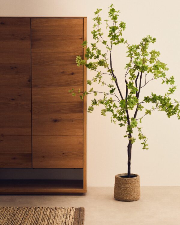 Árbol artificial Enkianthus con maceta negro 214 cm
