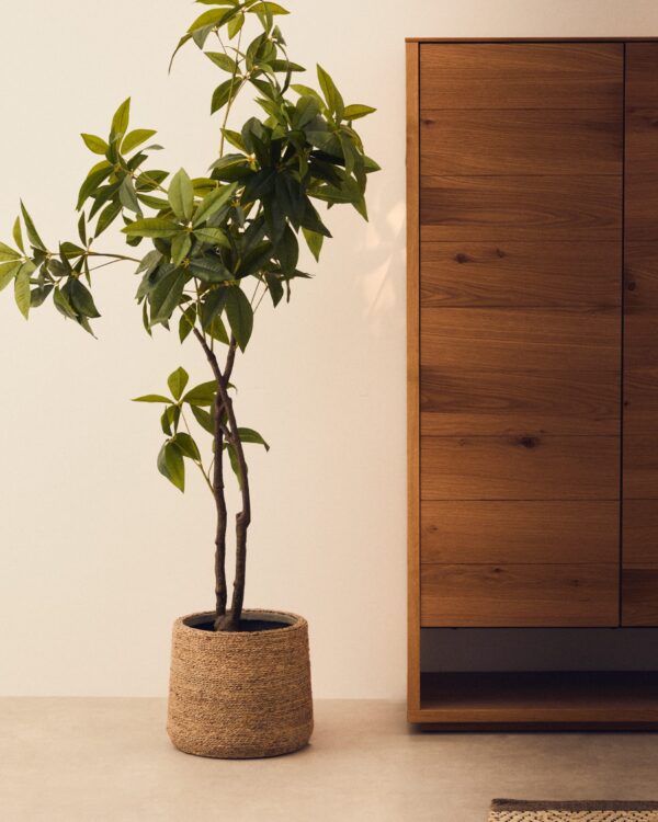 Árbol artificial Pachira con maceta negra 180 cm
