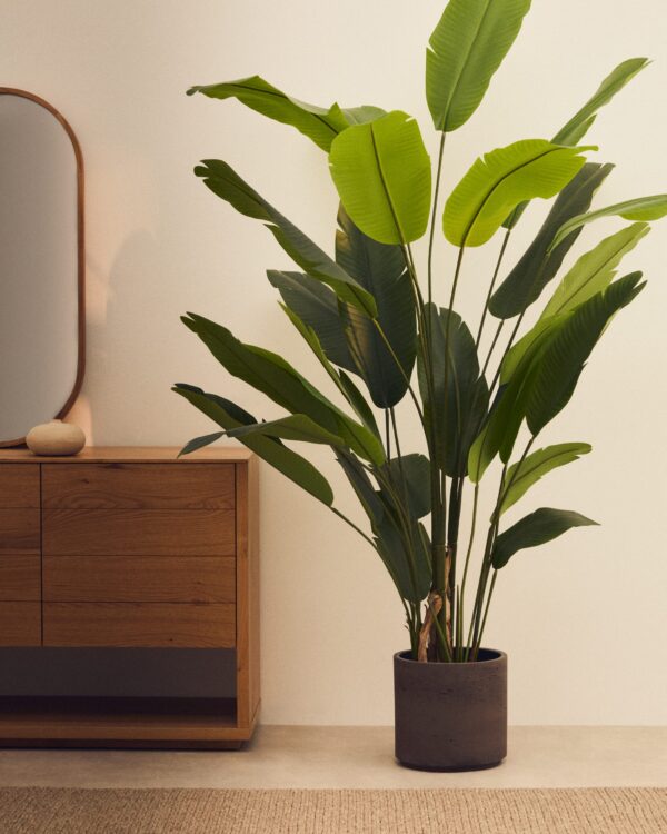 Planta artificial Banano con maceta negra 210 cm