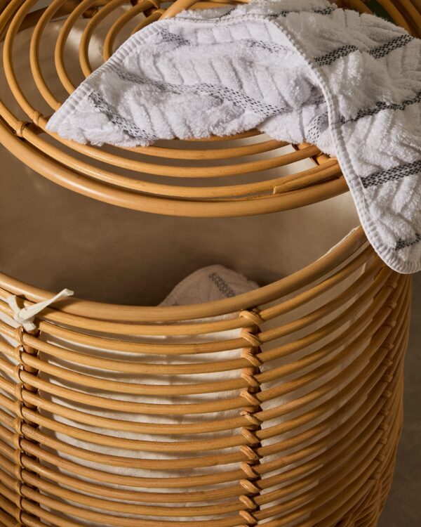 Cesta de ropa Liora de ratán 59 cm