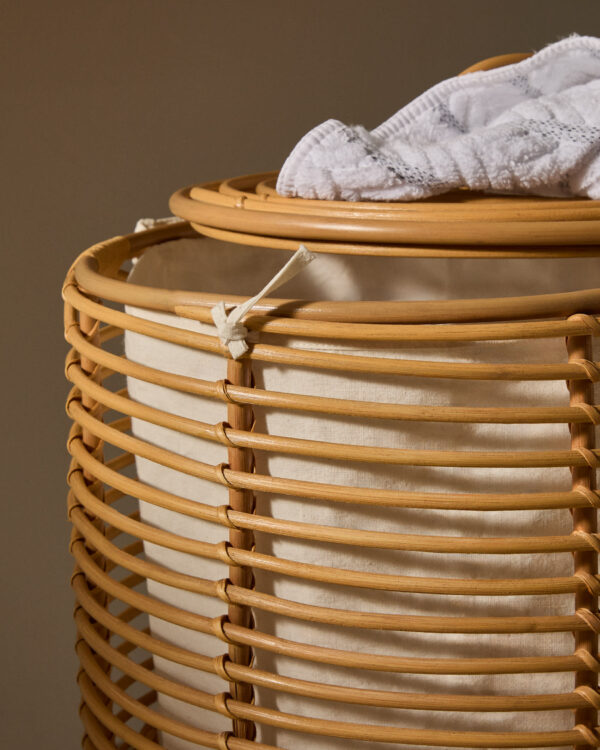 Cesta de ropa Liora de ratán 59 cm