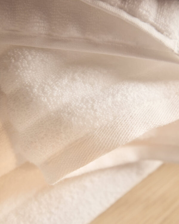 Toalla de tocador Navira 100% algodón blanco 30 x 50 cm