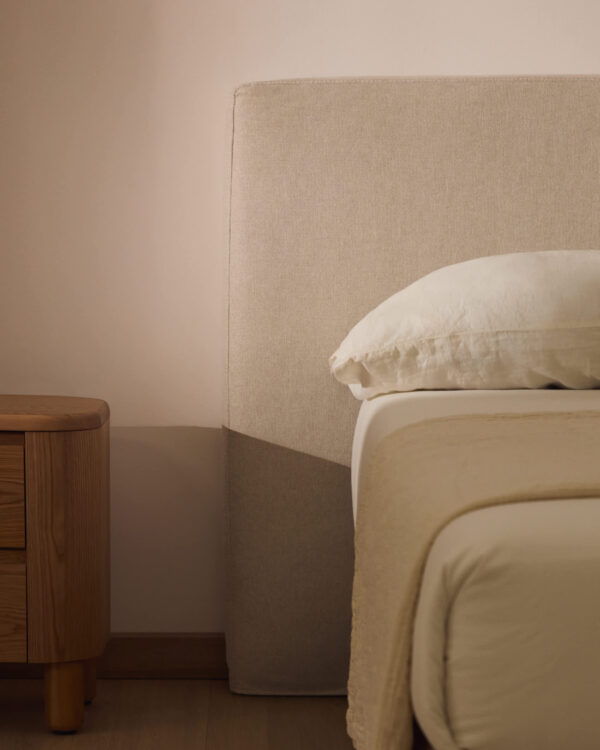 Cabecero desenfundable Blok crudo para cama de hasta 180 cm