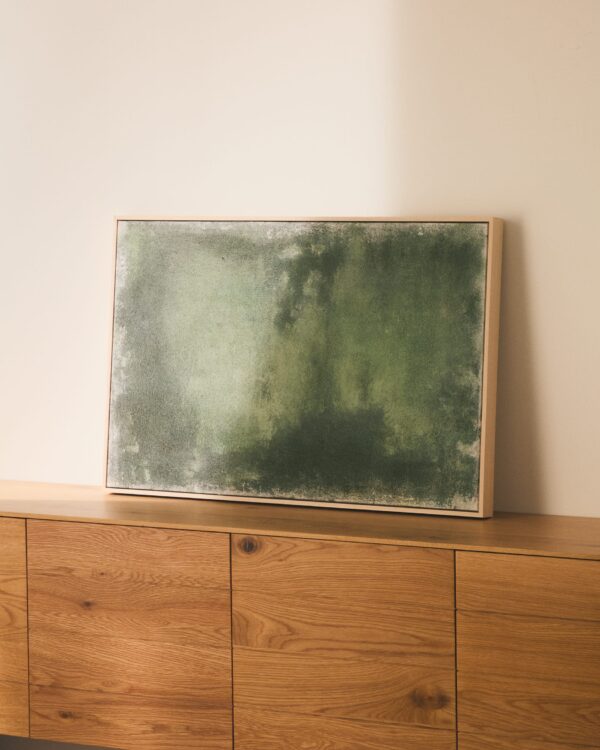 Cuadro abstracto Selnar verde 60 x 90 cm