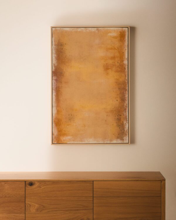 Cuadro abstracto Selnar amarillo 60 x 90 cm