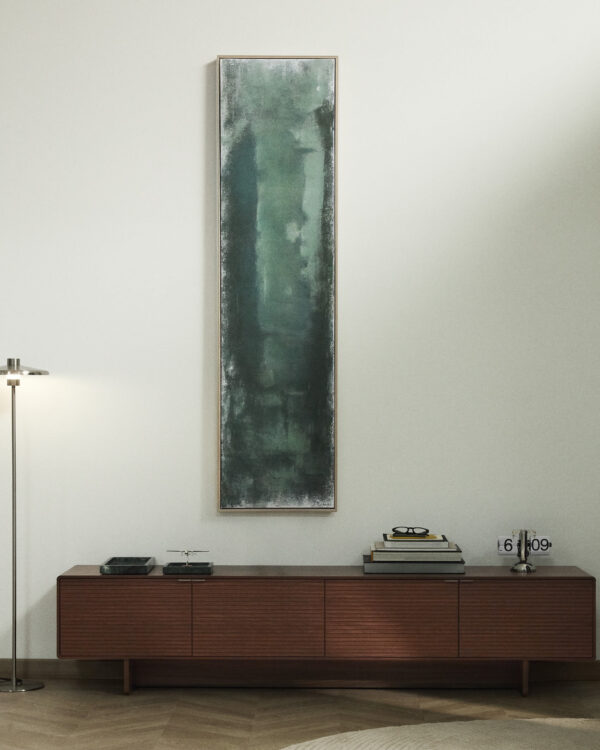 Cuadro abstracto Selnar verde 182 x 47 cm