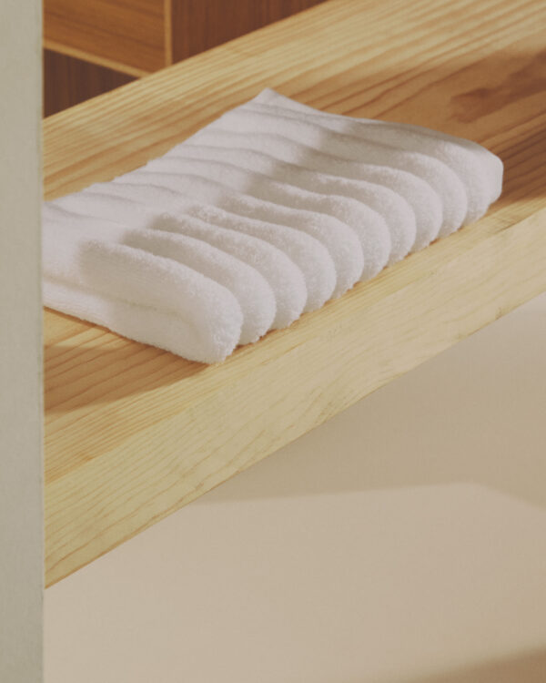 Toalla de mano Navira 100% algodón blanco 50 x 90 cm