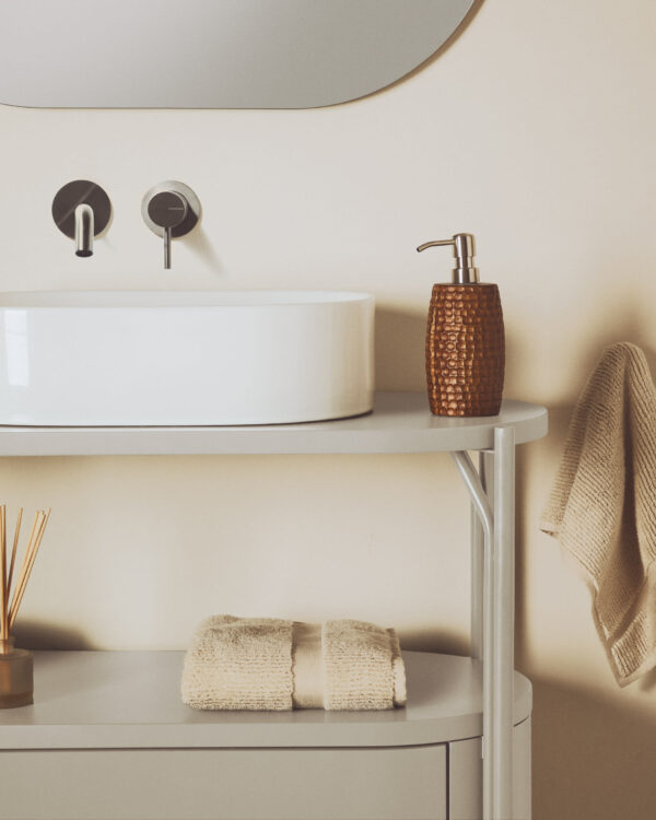 Lavabo encimera Ovara de cerámica blanco esmaltado 50 x 31 cm