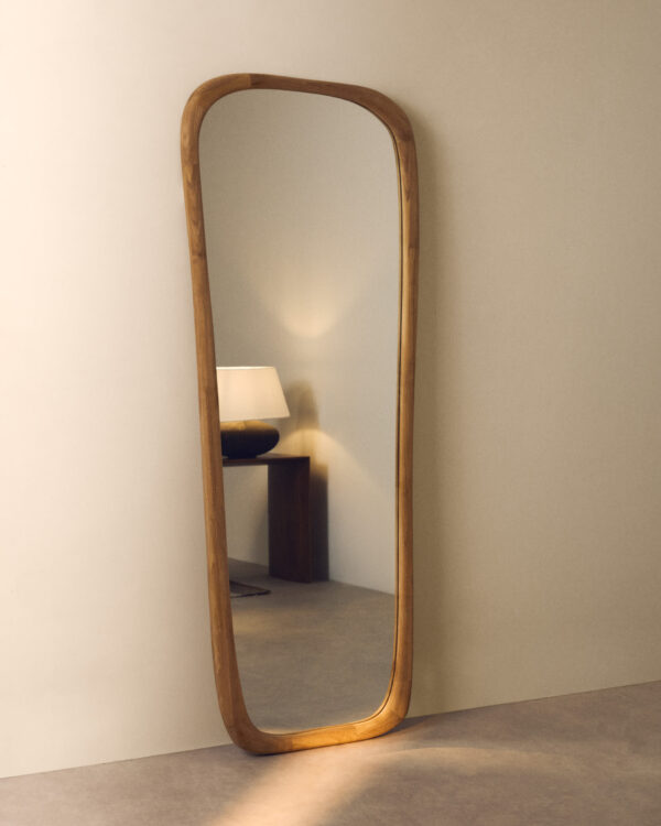 Espejo Alura de madera de teca FSC 100% 158 x 61 cm
