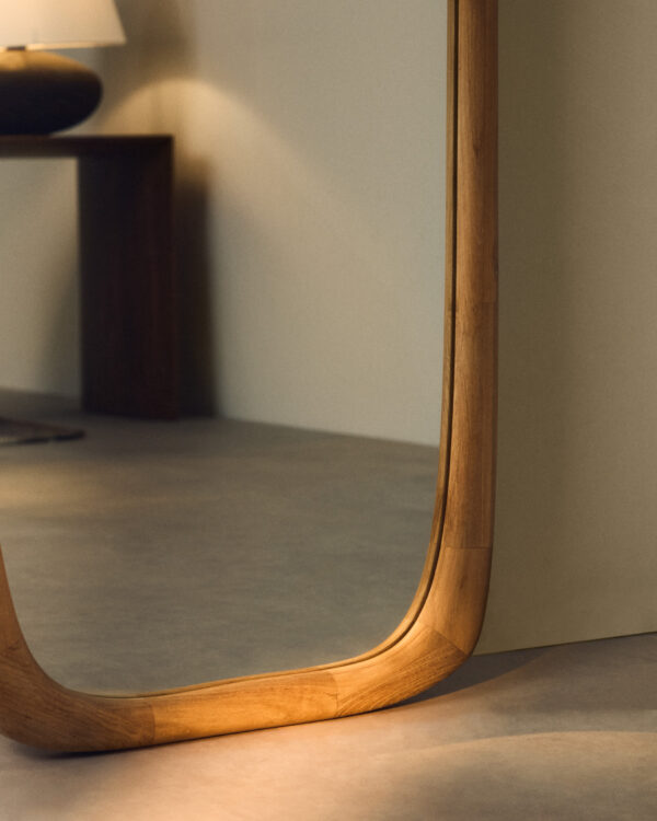 Espejo Alura de madera de teca FSC 100% 158 x 61 cm