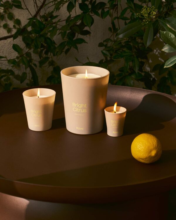 Set Bright Citrus de 3 velas aromáticas de citronela 50 gr