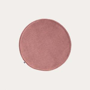 Cojín para silla redondo Rimca terciopelo rosa Ø 35 cm