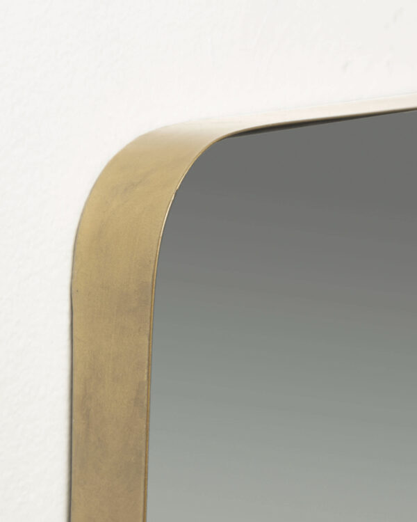 Espejo de pared Marco metal dorado 30 x 100 cm