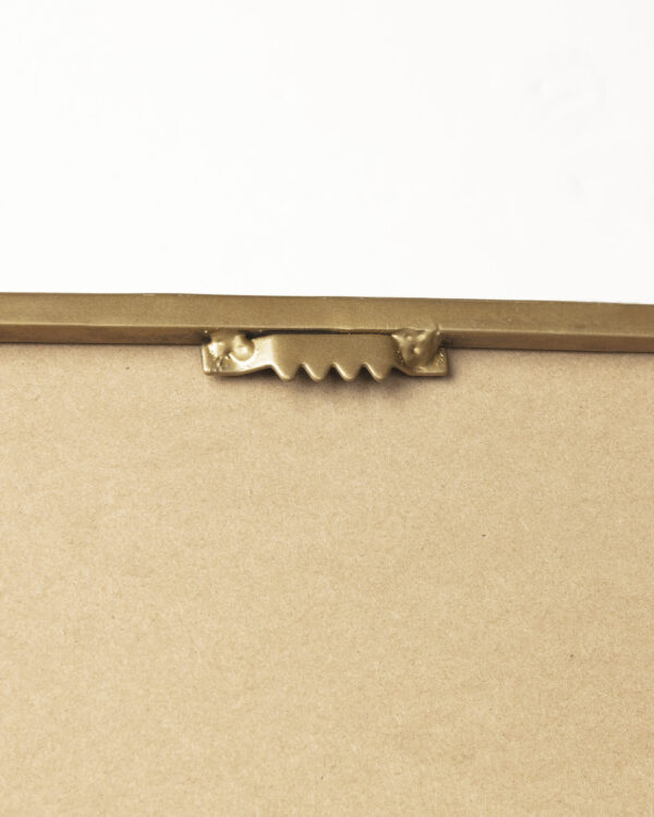 Espejo de pared Marco metal dorado 30 x 100 cm