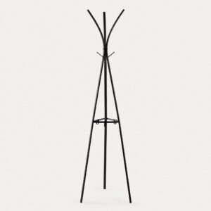 Perchero Stearn acero negro 183 cm