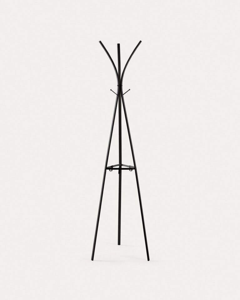 Perchero Stearn acero negro 183 cm