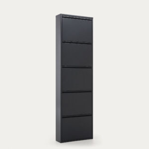 Zapatero Ode 50 x 168,5 cm 5 puertas gris oscuro