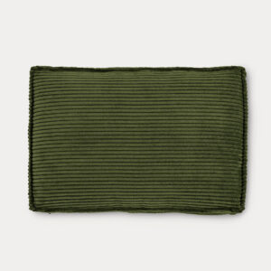 Cojín Blok de pana gruesa verde 40 x 60 cm