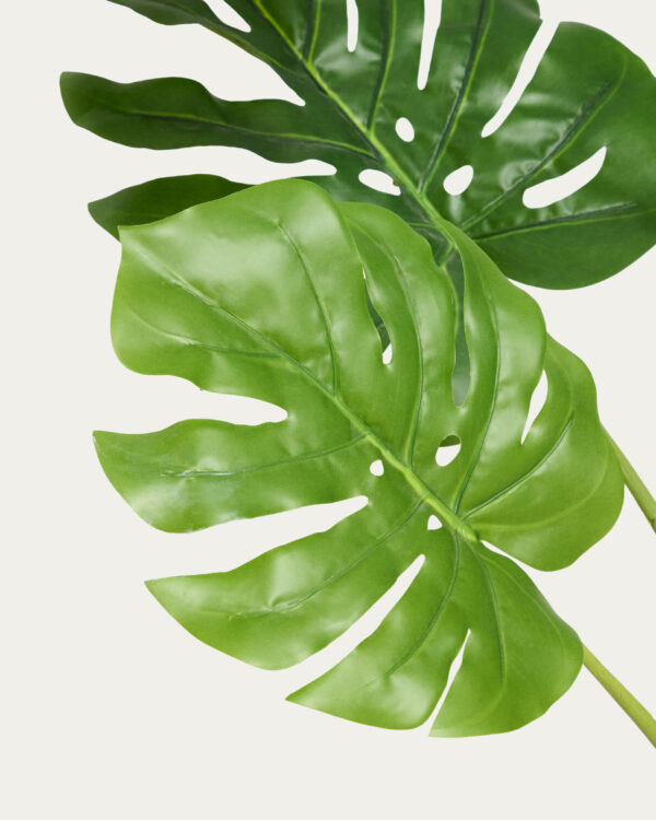Planta artificial Monstera con maceta de cemento negro 130 cm