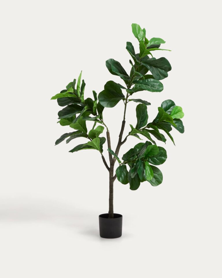 Planta artificial Ficus con maceta negro 150 cm