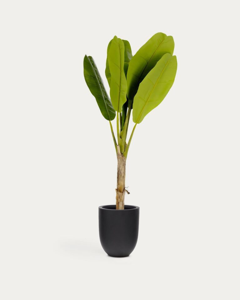 Planta artificial Banano con maceta negro 160 cm