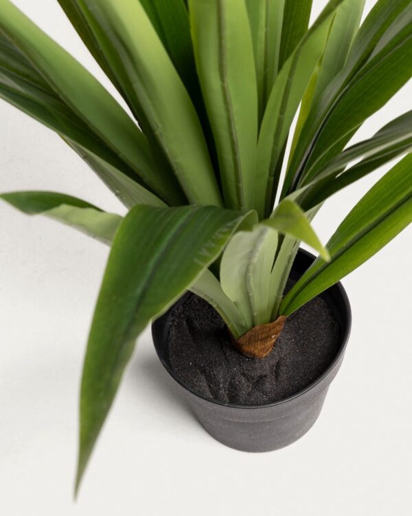 Planta artificial Yucca con maceta negro 80 cm