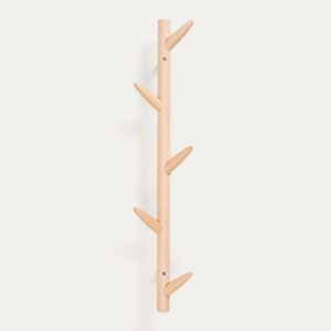 Colgador de pared Natane 5 ganchos madera abedul