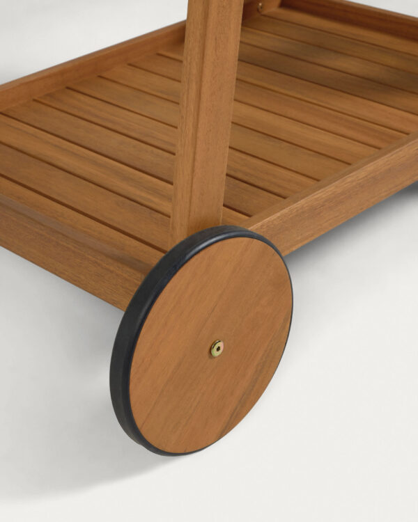 Mesa camarera de exterior Felisa madera maciza acacia 55 x 73 cm FSC 100%