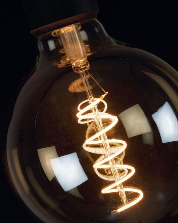 Bombilla LED Bulb E27 4W y 120 mm luz cálida