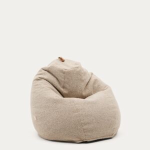 Puf Vicka borreguito beige Ø 70 cm