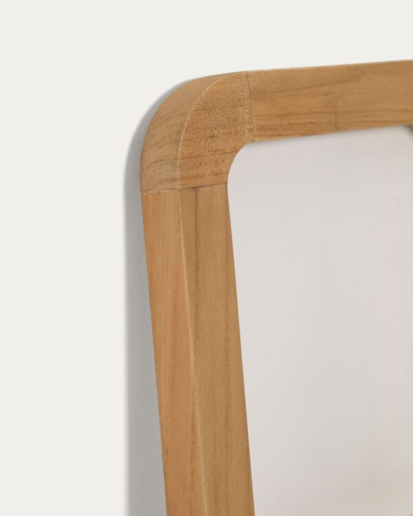 Toallero Uliana de madera maciza de teca con acabado natural 50 x 160 cm