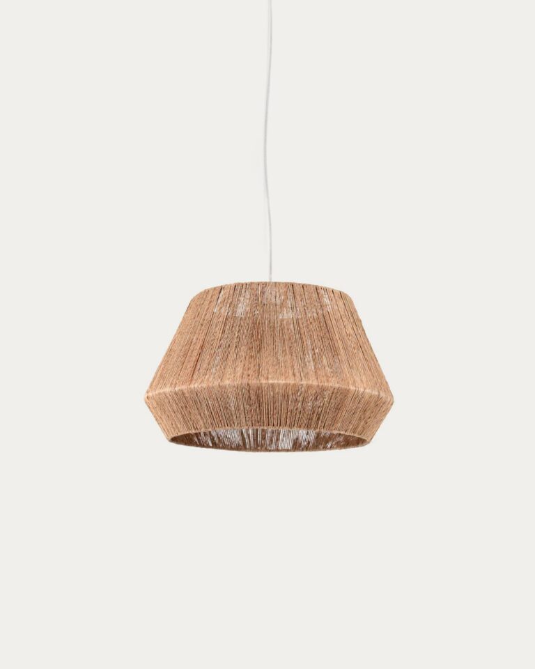 Pantalla para lámpara de techo Crismilda 100% yute con acabado natural Ø 50 cm
