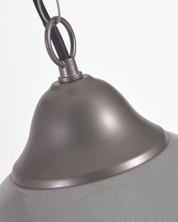 Lámpara de techo Neus de metal con acabado gris