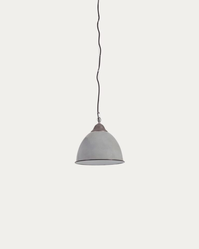Lámpara de techo Neus de metal con acabado gris