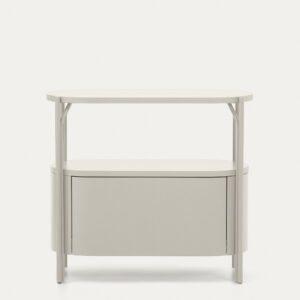 Mueble de baño Arely con estructura de acero y MDF lacado beige 90 x 40 cm