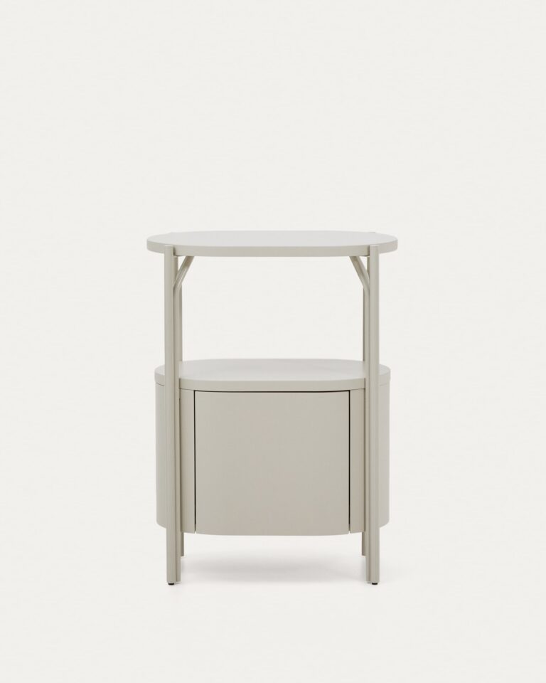 Mueble de baño Arely con estructura de acero y MDF lacado beige 60 x 40 cm