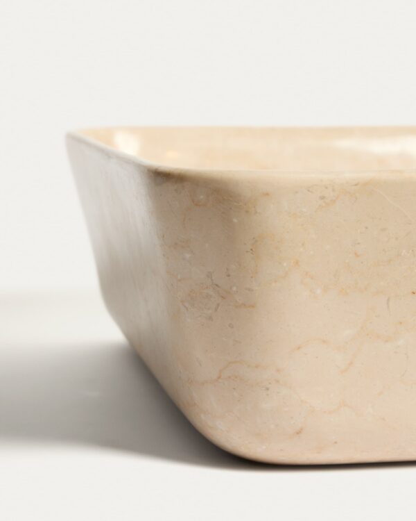 Lavabo encimera Darnen de mármol beige 40 x 40 cm