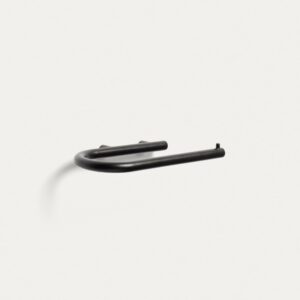 Portarrollos Arely para baño de metal negro