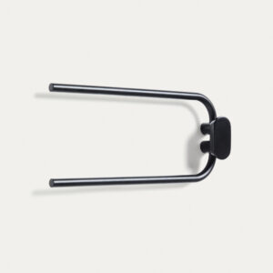 Toallero Arely con 2 brazos de metal negro