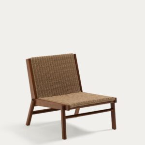 Sillón Itani de madera maciza de acacia y ratán sintético FSC 100%
