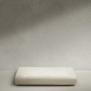 Funda para banco Macaret de chenilla beige