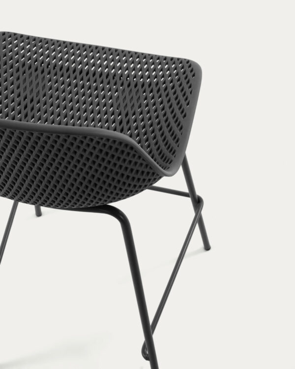 Taburete exterior Quinby gris altura 75 cm