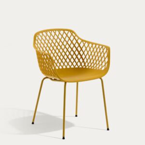 Silla de exterior Quinn amarillo